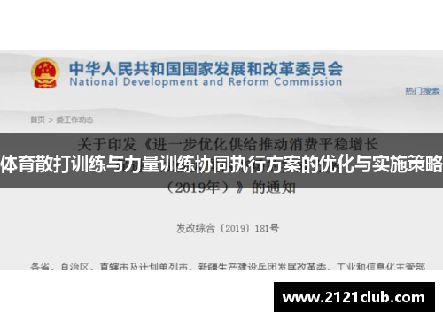 体育散打训练与力量训练协同执行方案的优化与实施策略
